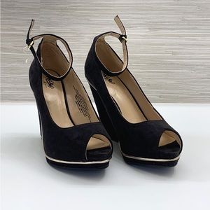 Mossimo Peep-Toe Wedge Heels